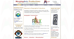 Desktop Screenshot of mergingartsproductions.com